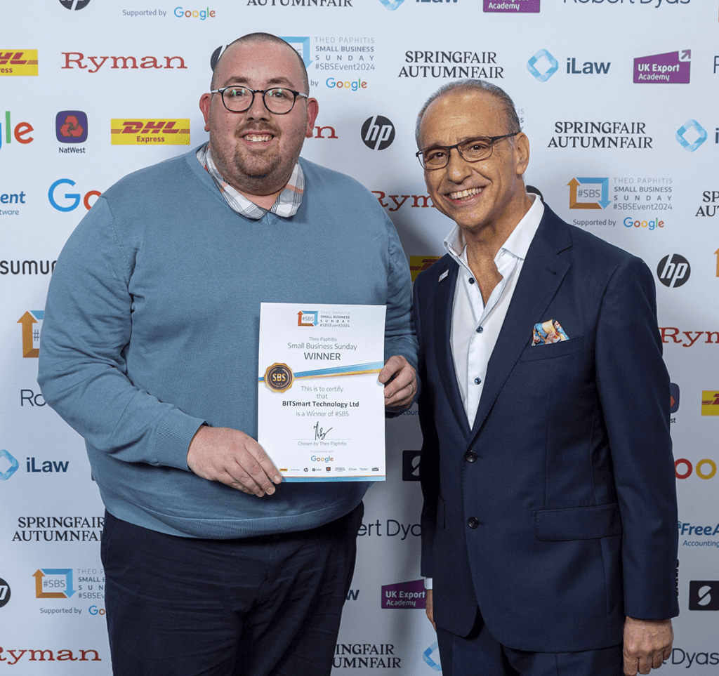 About Us, CEO Tony with Theo Paphitis from #SBS & Dragon's Den